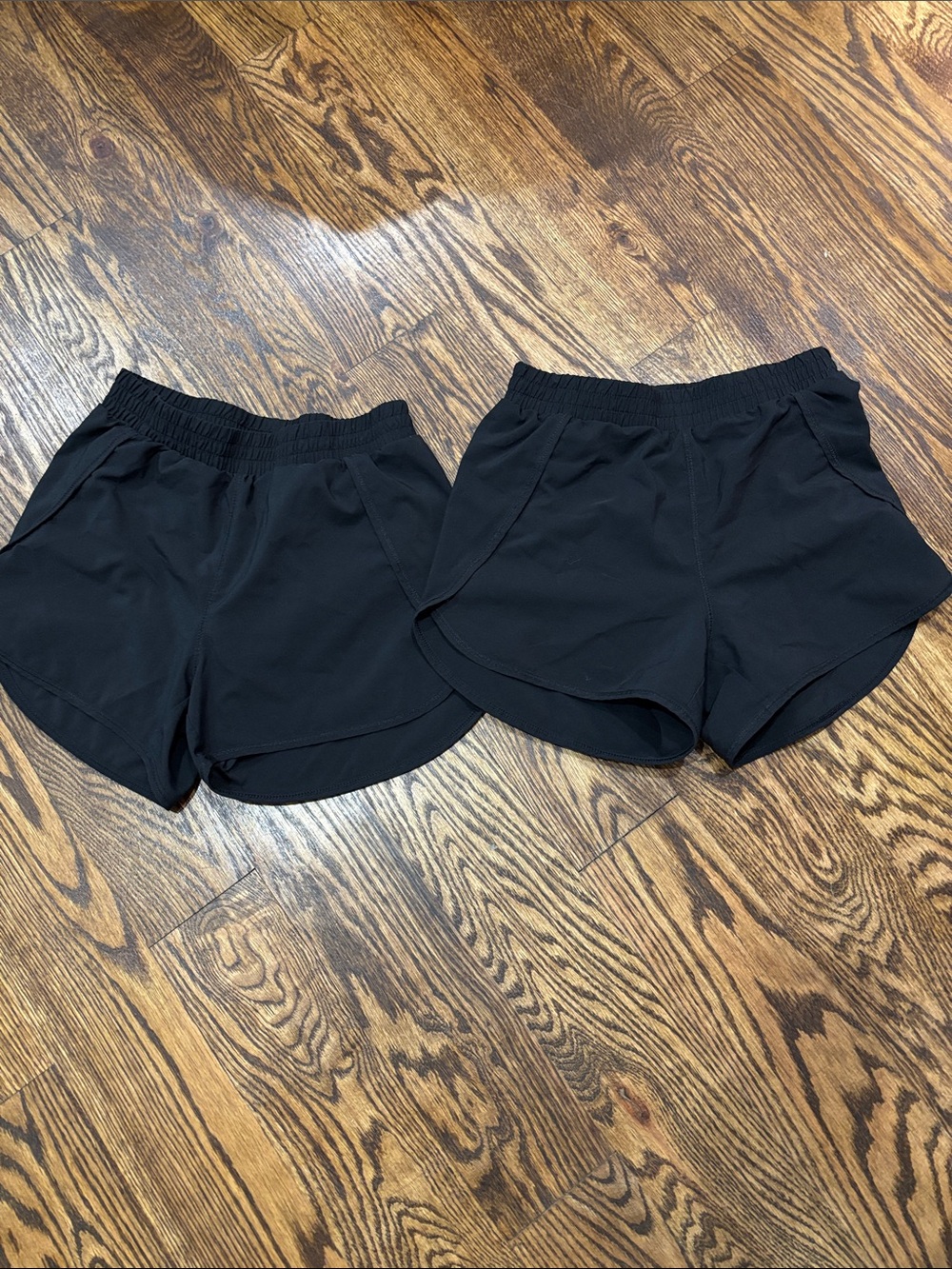 all in motion Black Girls' Athletic Shorts Pair